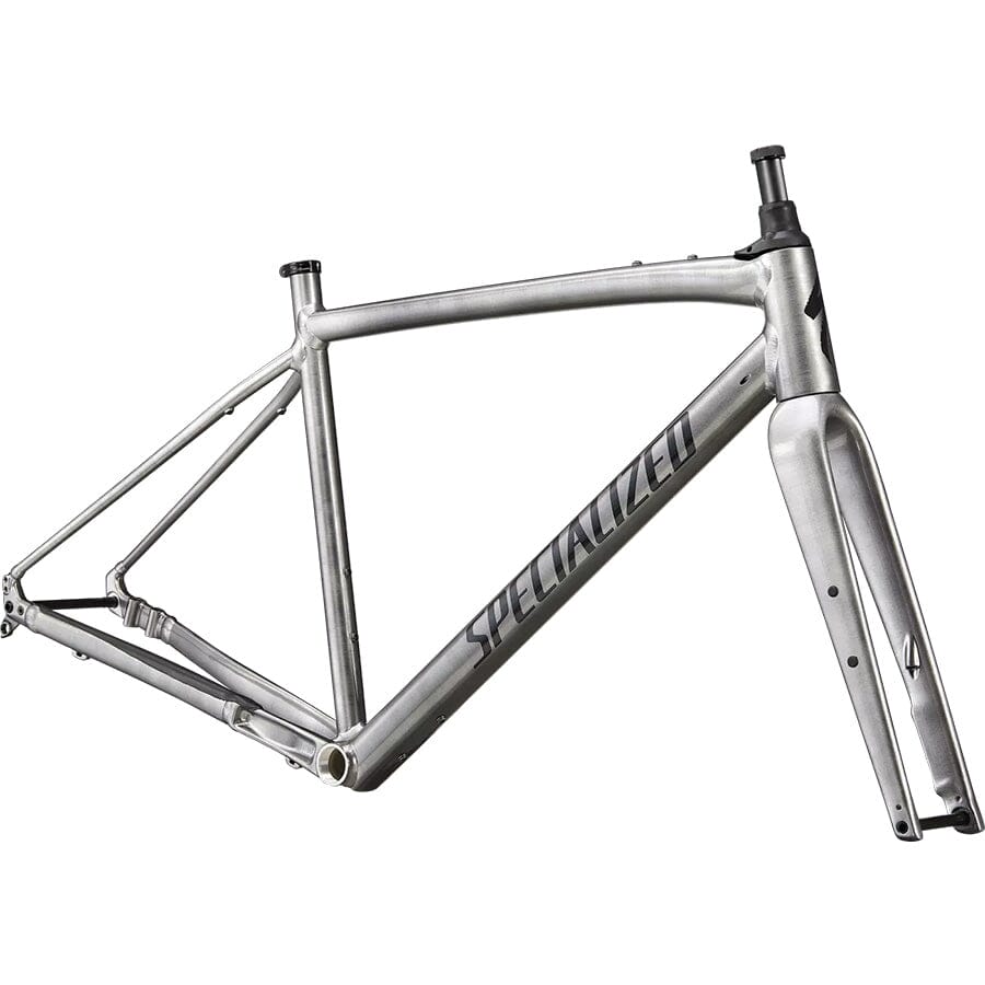 Specialized Diverge E5 EVO Frameset Bikes Specialized Gloss Brushed Smoked Liquid Metal/Black S 